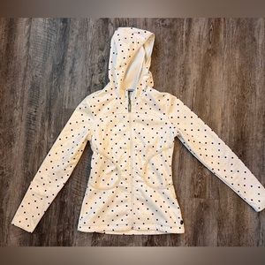 Burton North Star fleece hooded zip up size women’s small  white